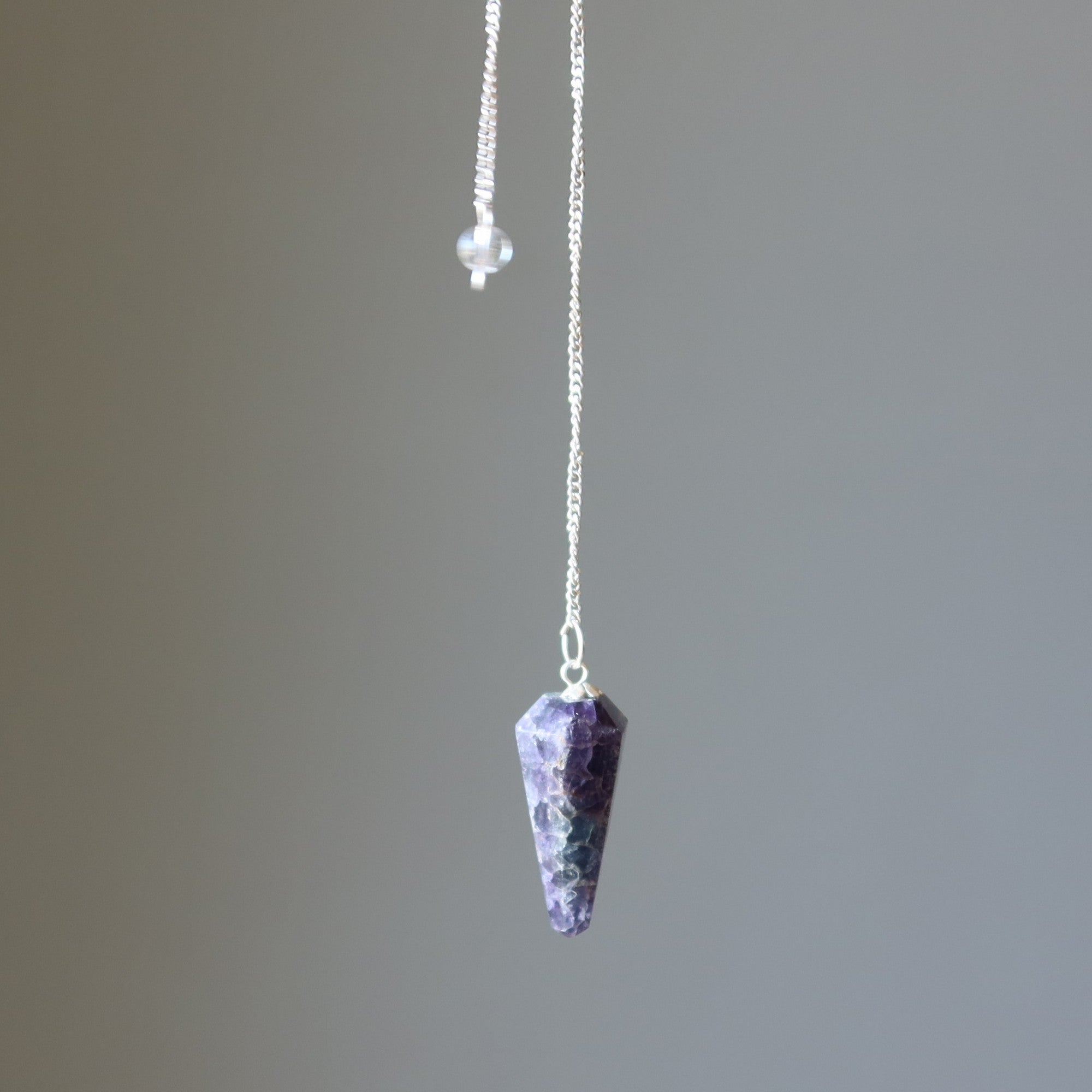 Fluorite Pendulum Purple Green Focus Crystal