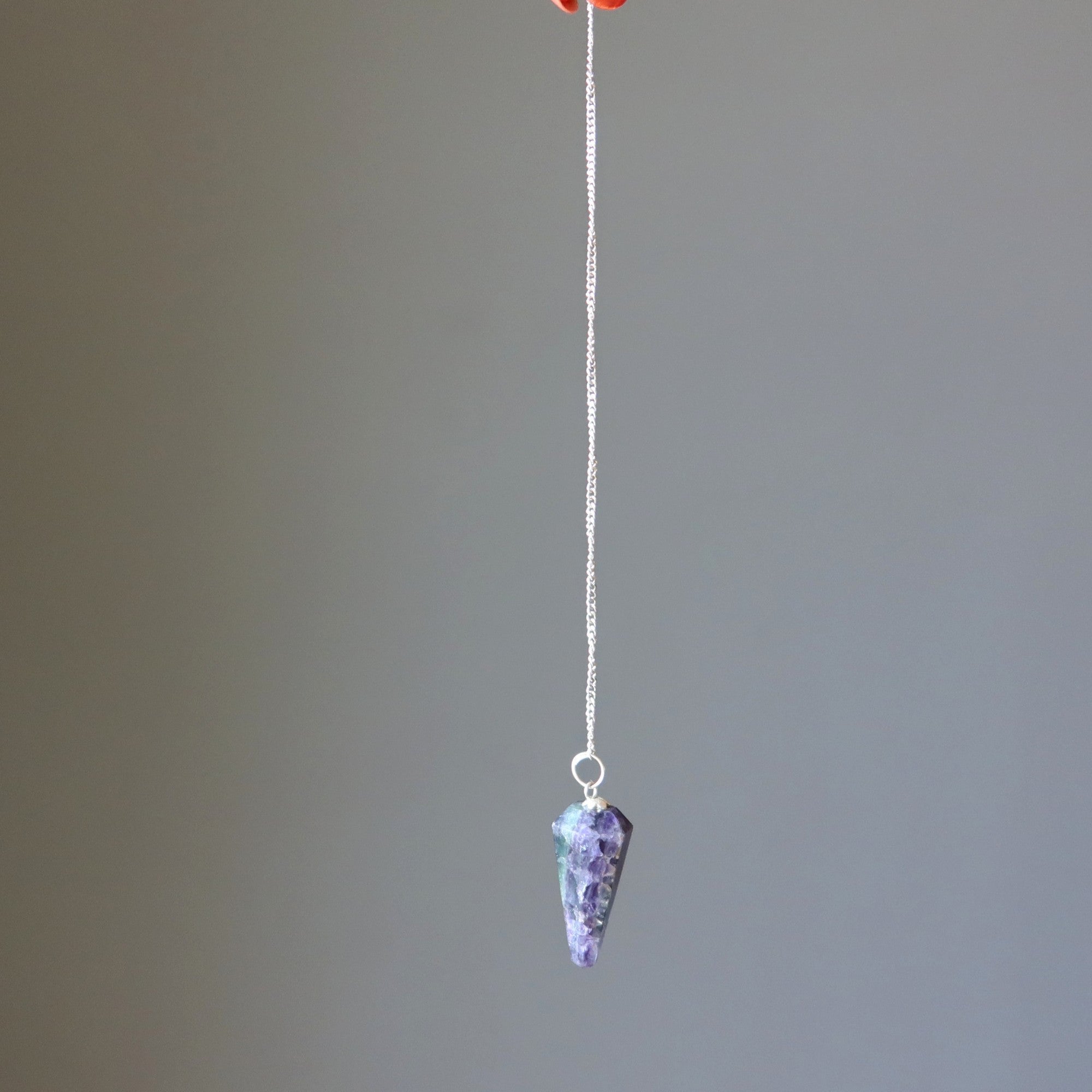 Fluorite Pendulum Purple Green Focus Crystal