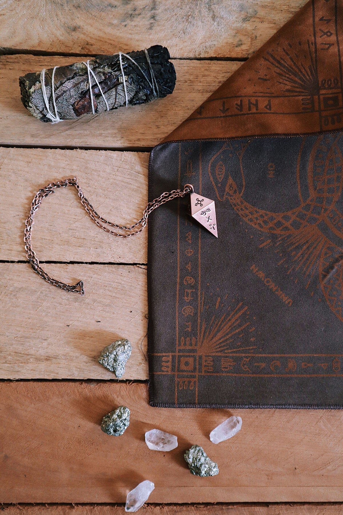 Green Glyphs Casting Cloth