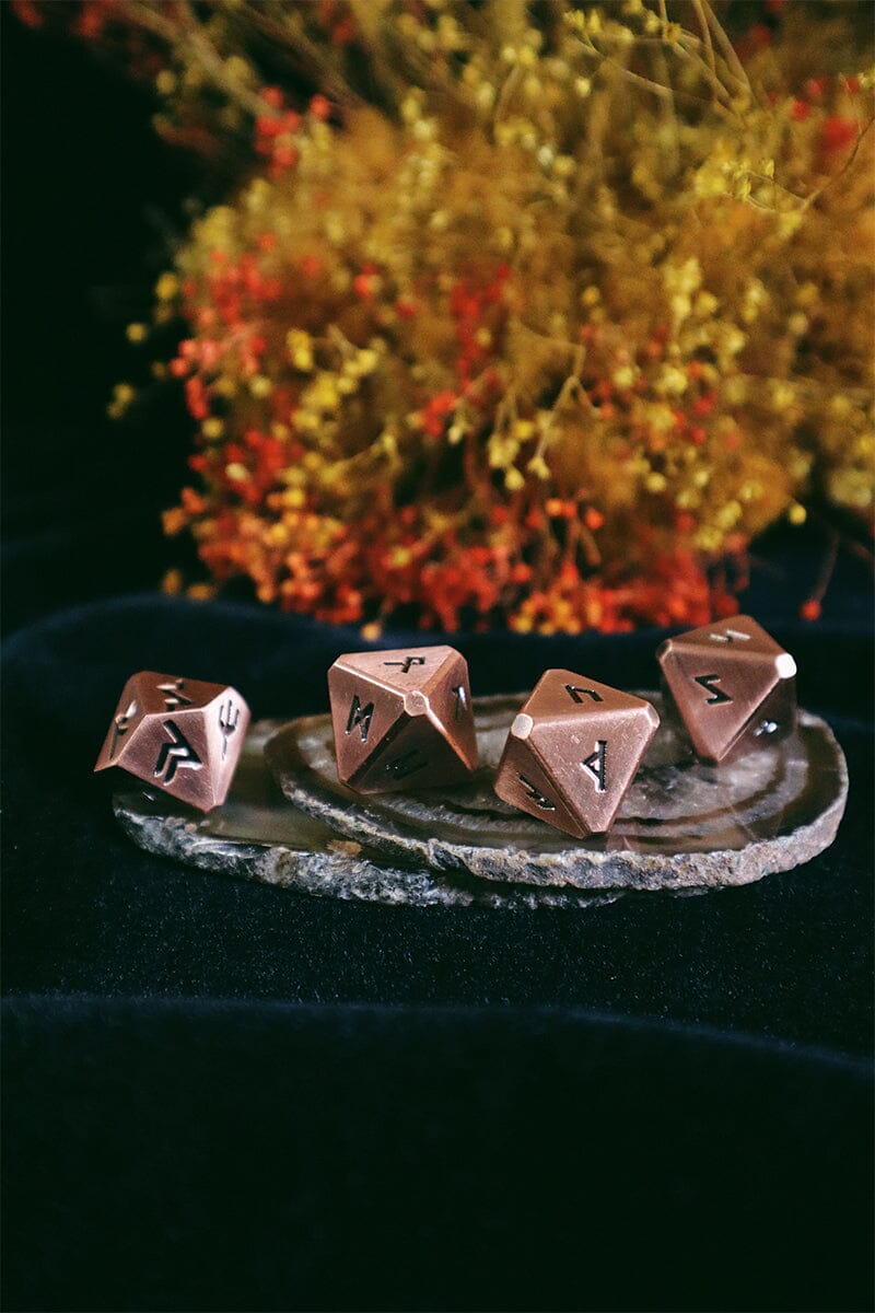 Green Glyphs Runes (Deck + Dice)