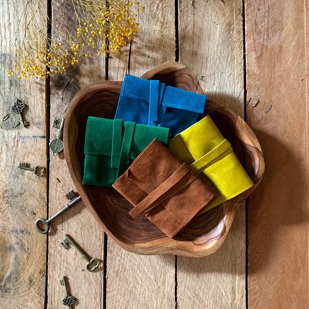 Green Glyphs Card Satchel