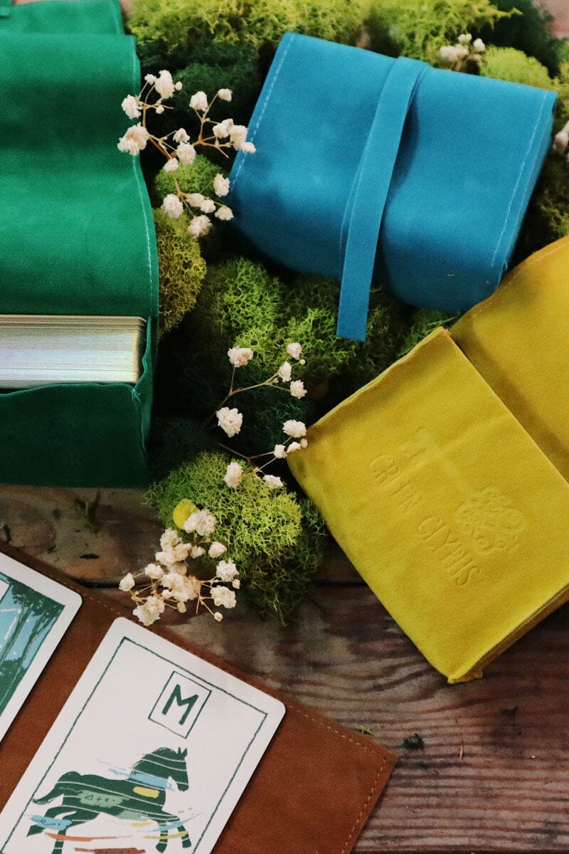 Green Glyphs Card Satchel
