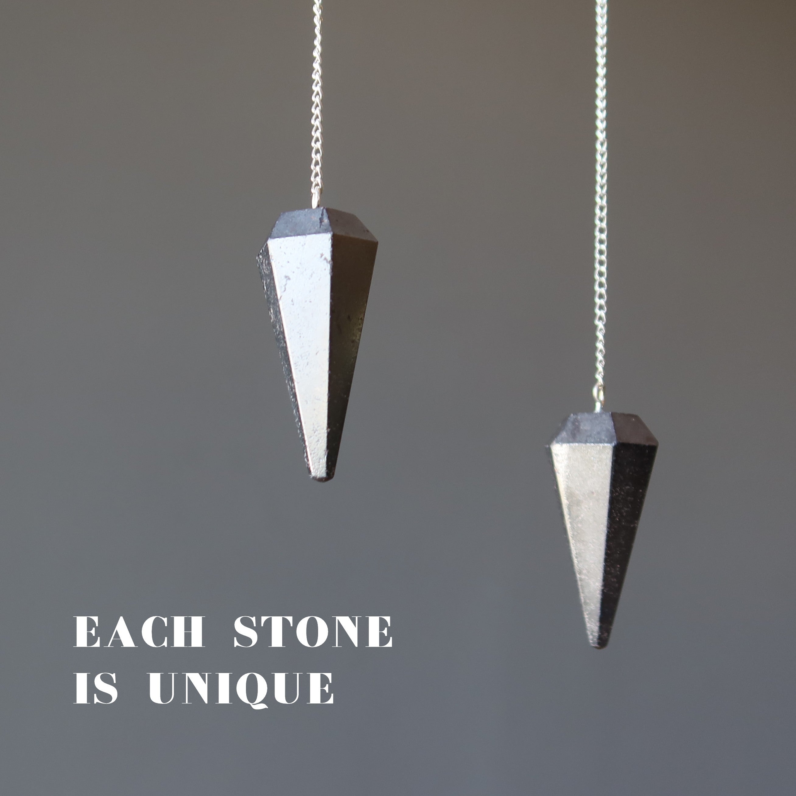 Hematite Pendulum Open Mind Dowsing Stone of Truth