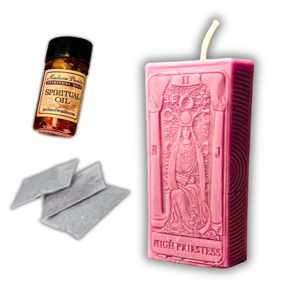 The High Priestess Tarot Card Candle Spell Kit