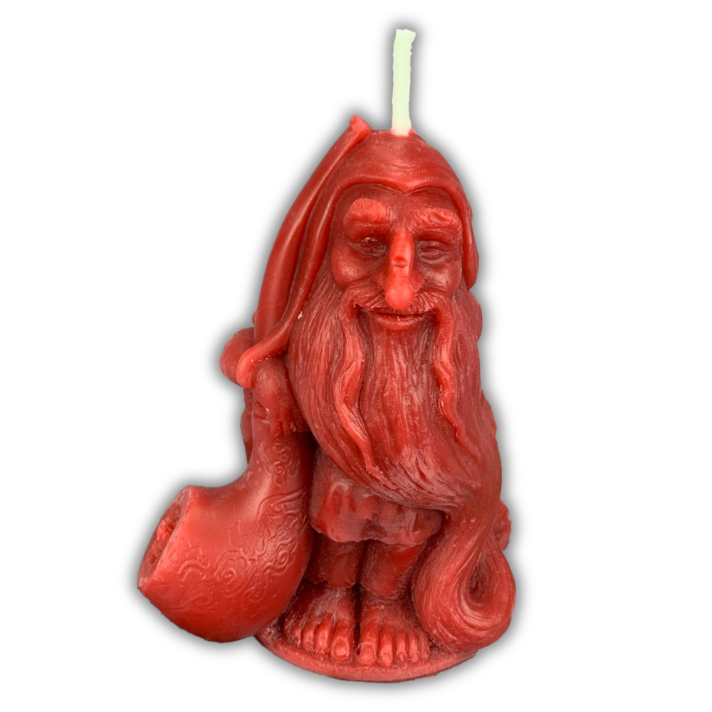 Beeswax Domovyk House Gnome Spell Candle