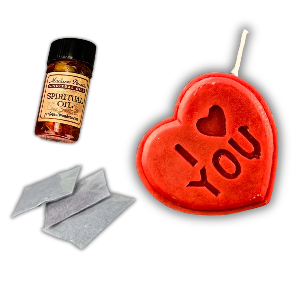 I Love You Candle Spell Kit - Manifest Deep Affection & Heartfelt Love