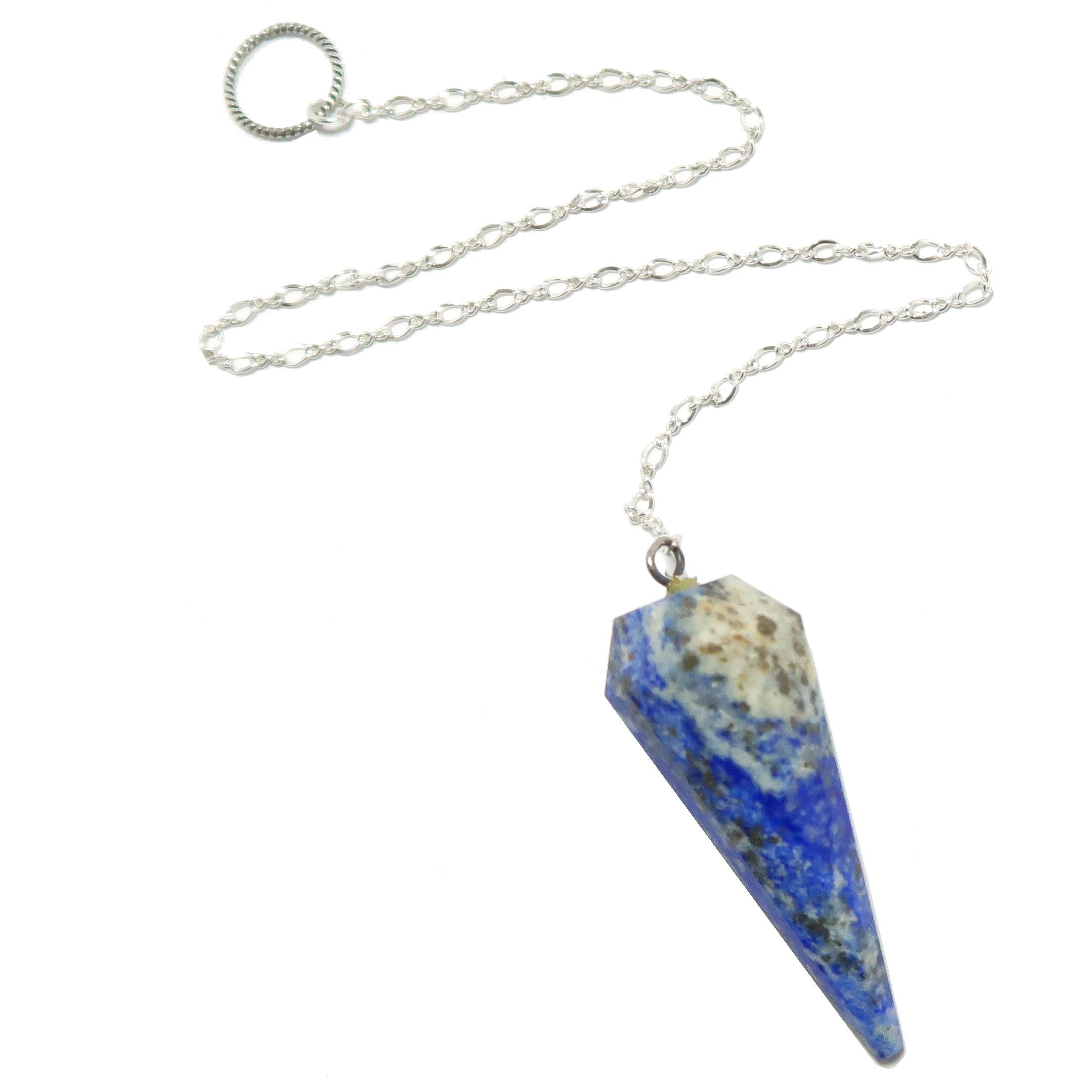Lapis Pendulum The Truth is Sterling Silver