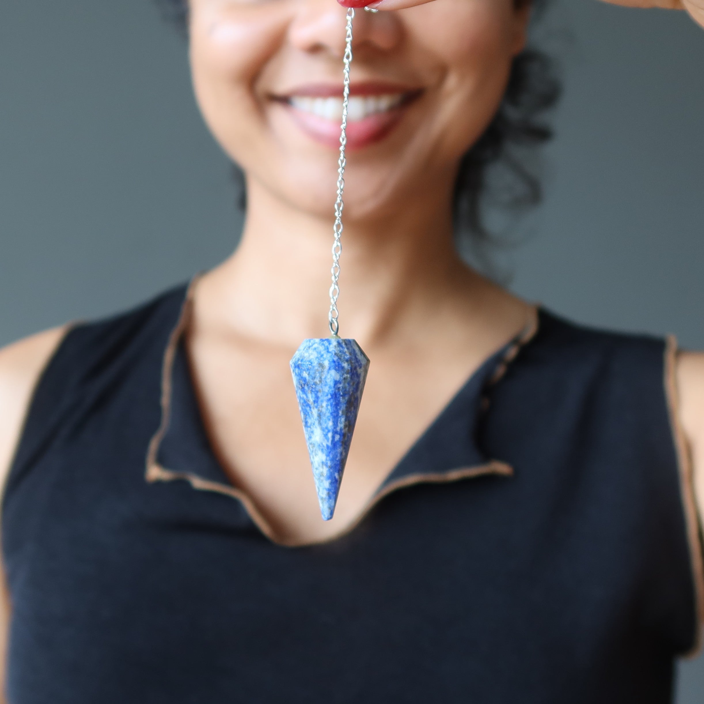 Lapis Pendulum The Truth is Sterling Silver