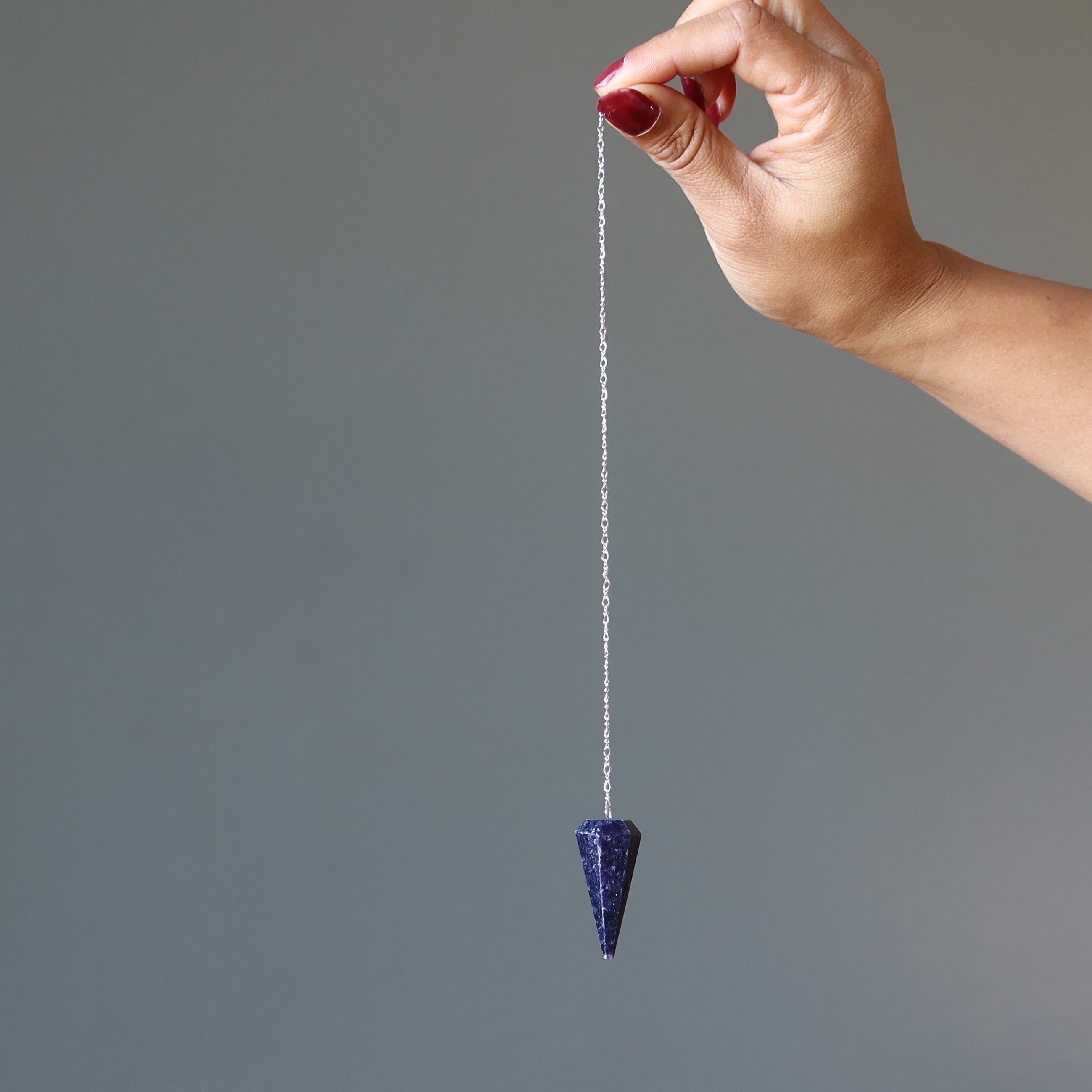 Lepidolite Pendulum Spiritual Spark Sterling Silver