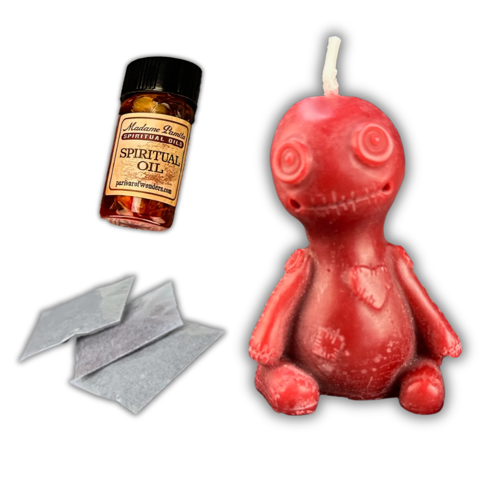 Love Poppet Candle Spell Kit - Sympathetic Magic & Influence