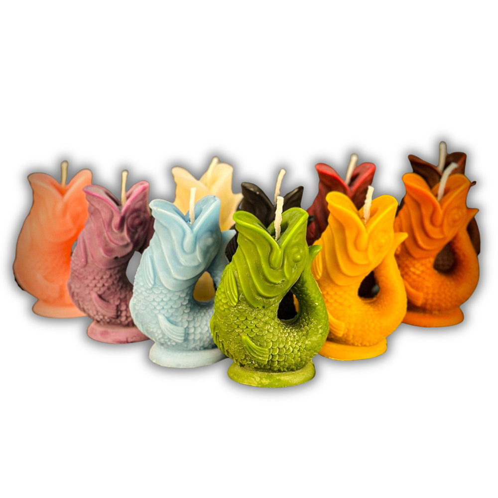 Beeswax Magic Fish Wishing Spell Candle