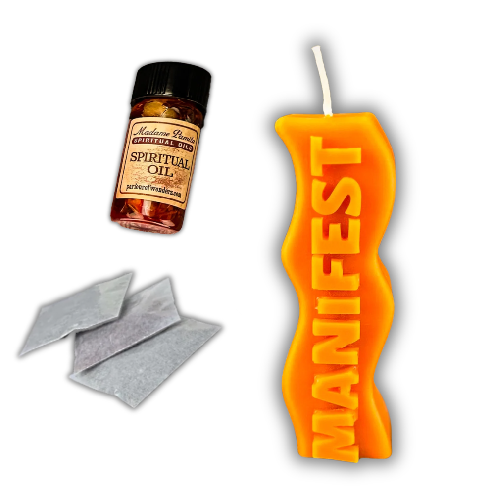 Manifest Like a Boss Candle Spell Kit - Goal Setting & Abundance Magic