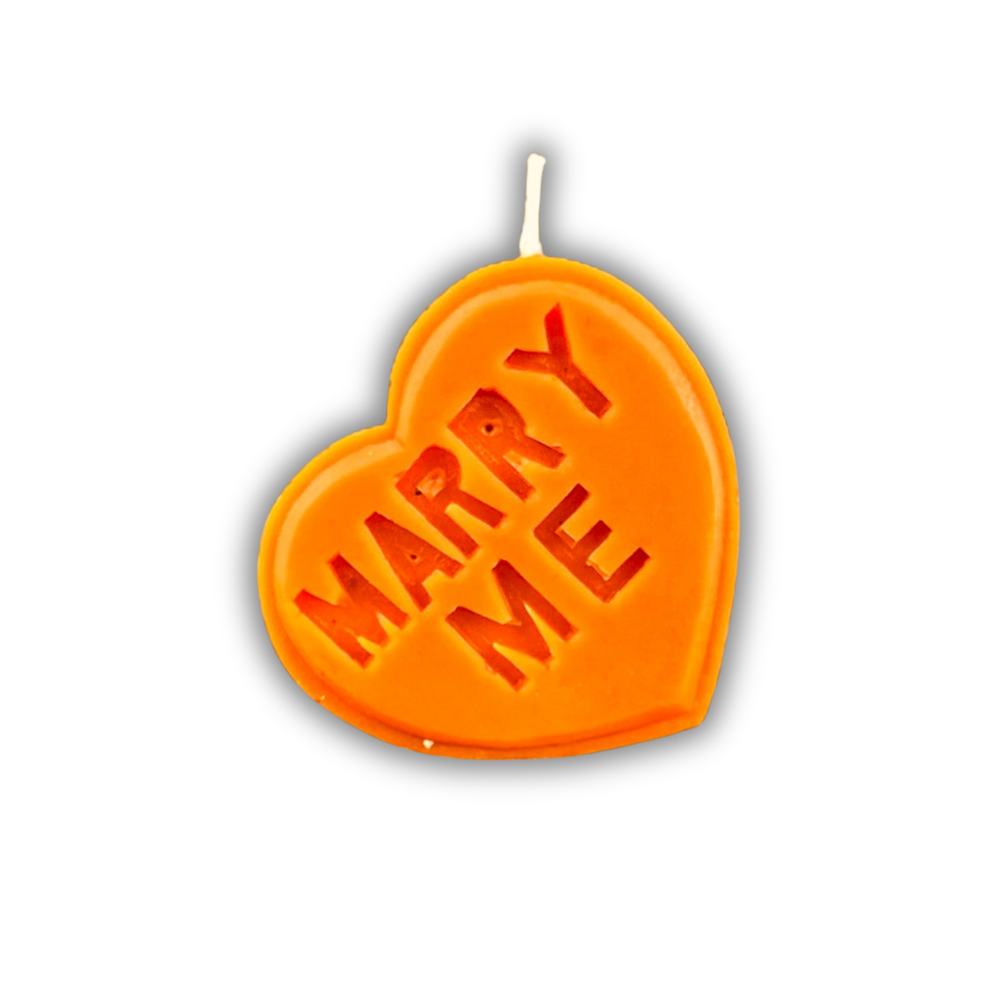 Beeswax Marry Me Spell Candle - Commitment, Proposal & Marriage Magic