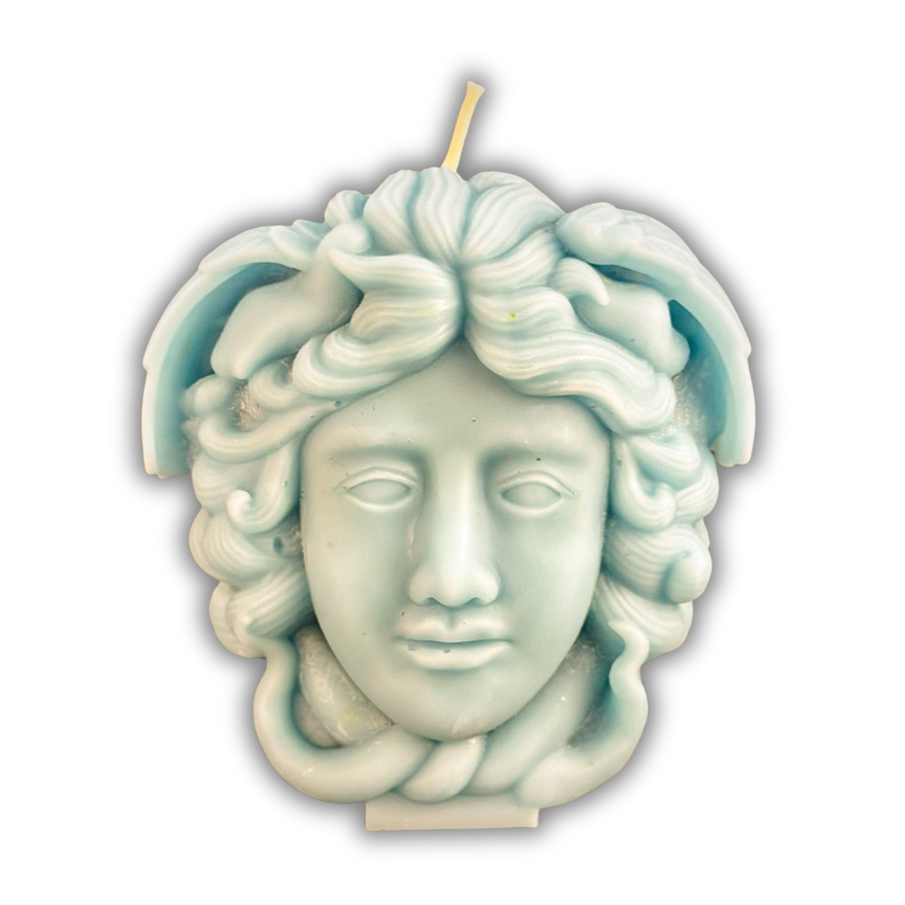 Beeswax Medusa Protection Spell Candle - Fierce Power, Boundaries & Transformation