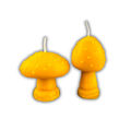 Beeswax Mystical Mushroom Spell Candle Duo