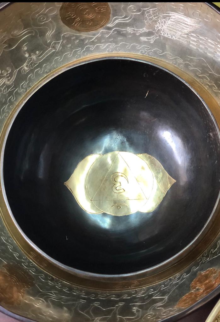 Gold Mandala Singing Bowl Set