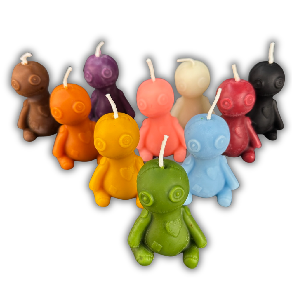 Beeswax Love Poppet Spell Candle