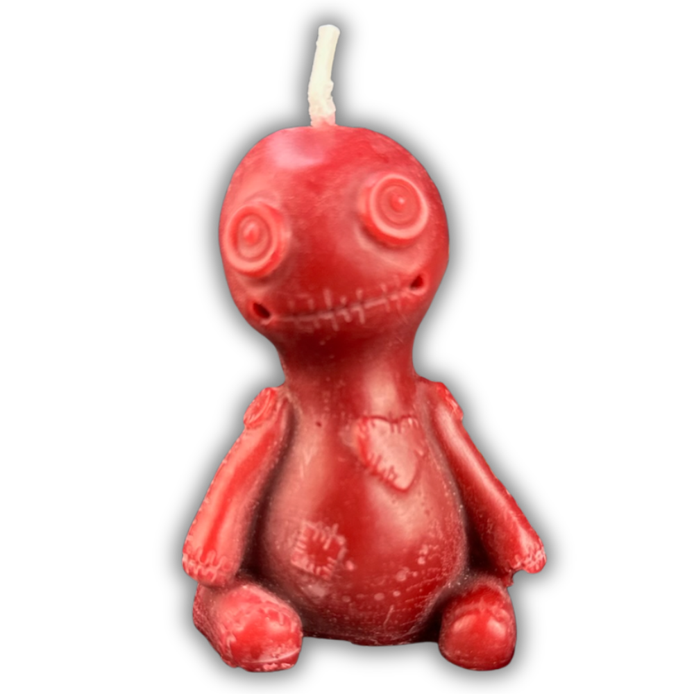 Beeswax Love Poppet Spell Candle