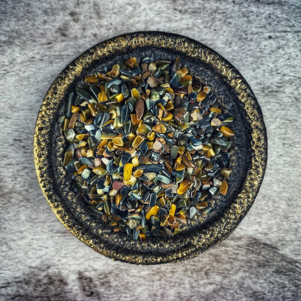 Multi-Colored Tigers Eye Gemstone Glitter