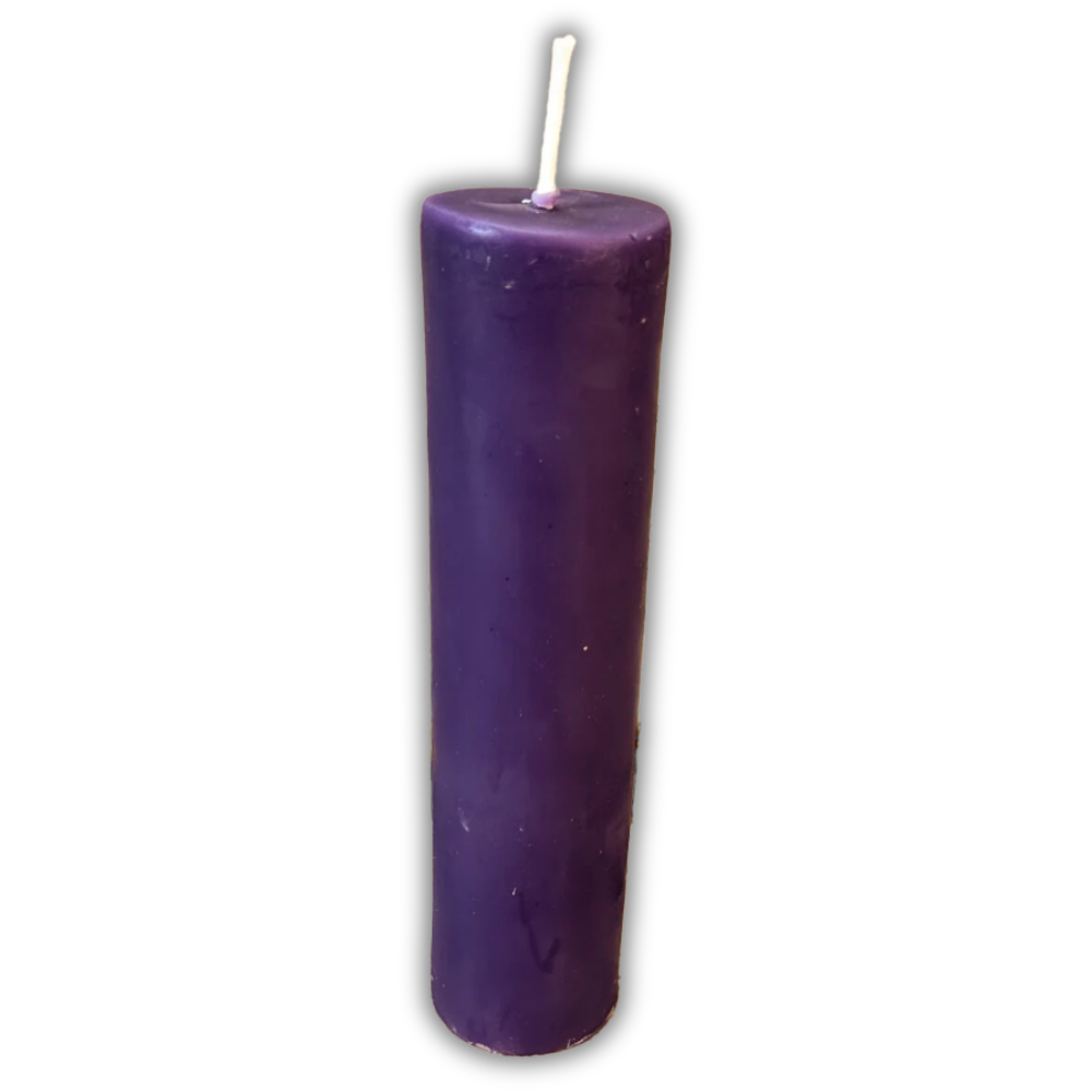 Purple Beeswax Vigil Candle