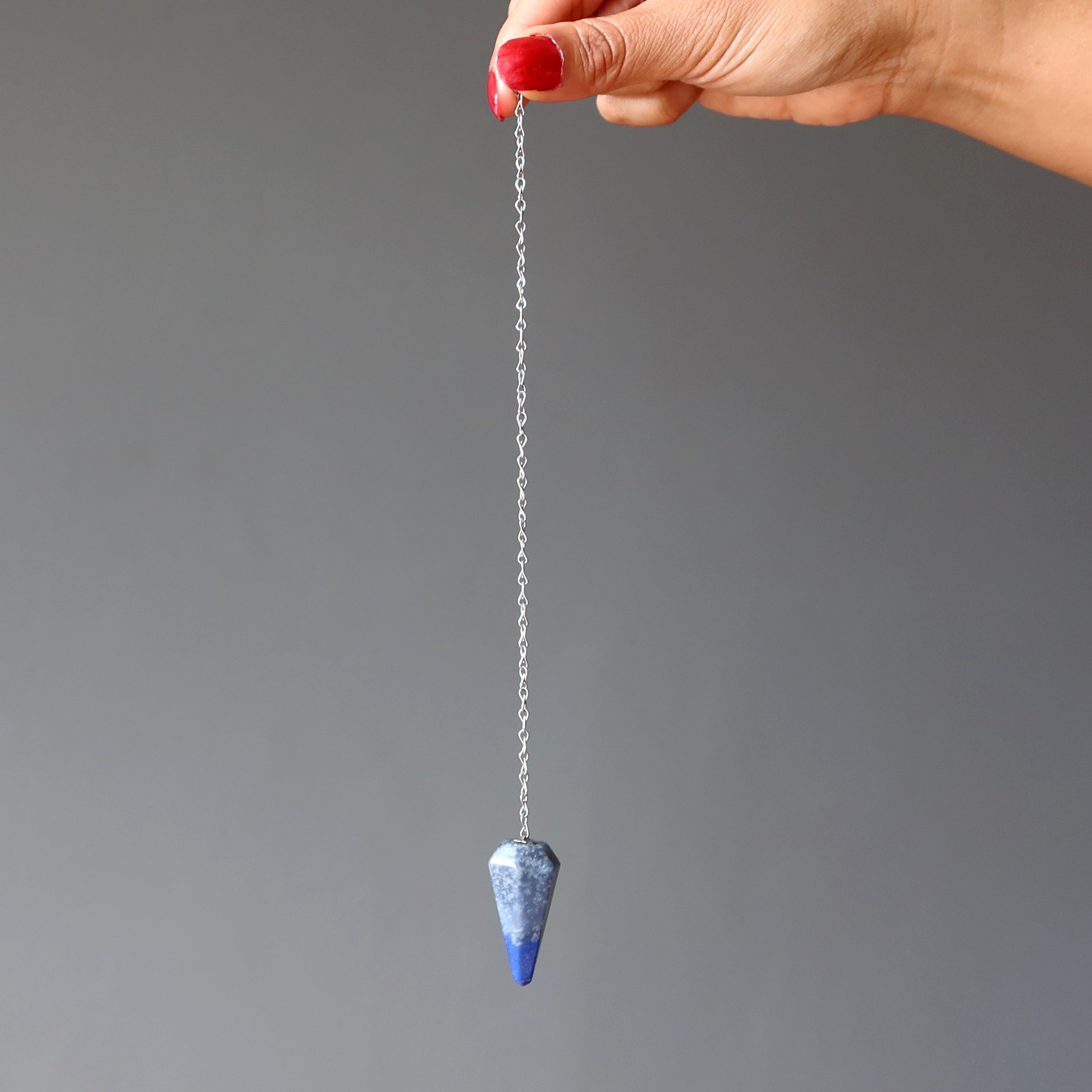 Blue Quartz Pendulum Prophet's Third Eye Stone