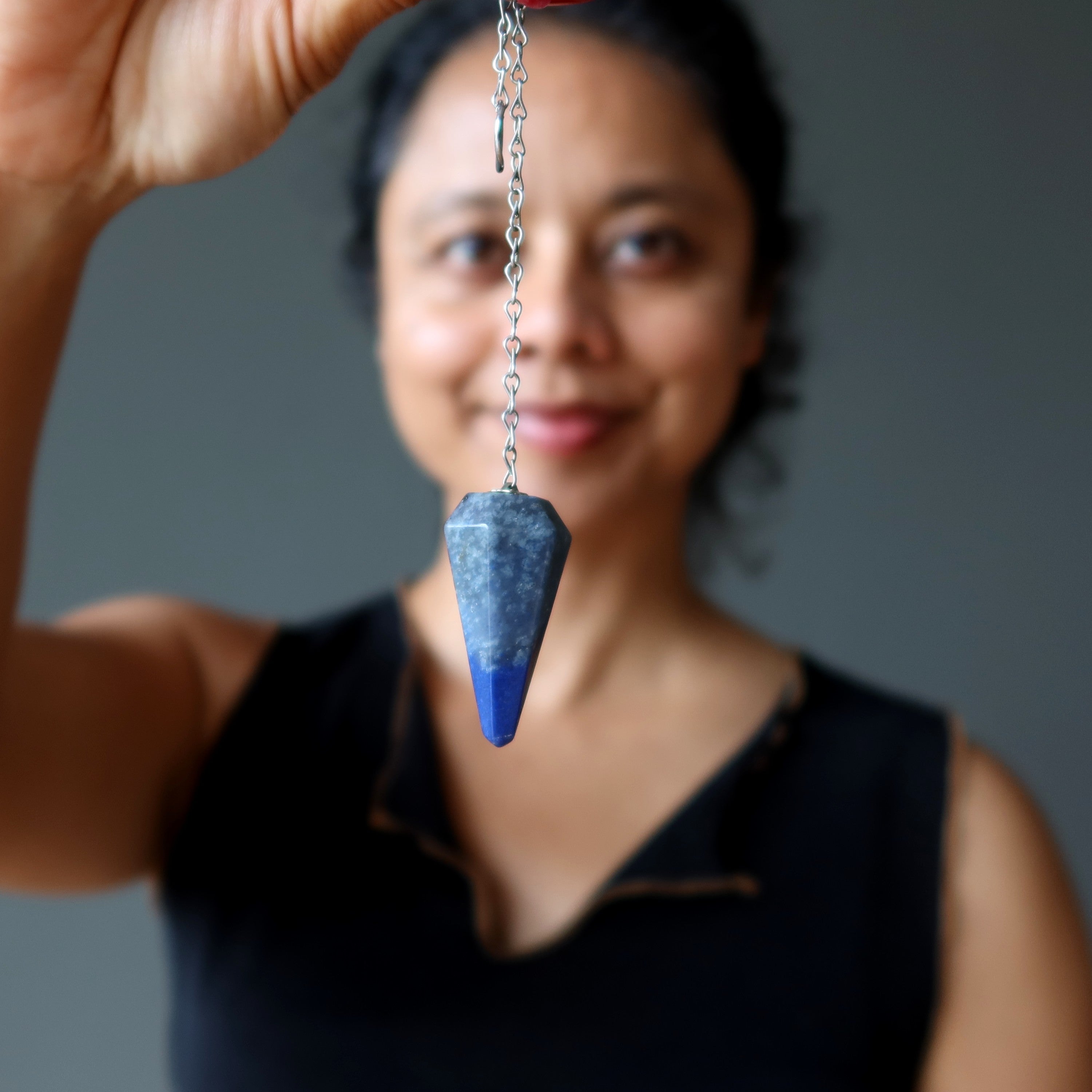 Blue Quartz Pendulum Prophet's Third Eye Stone