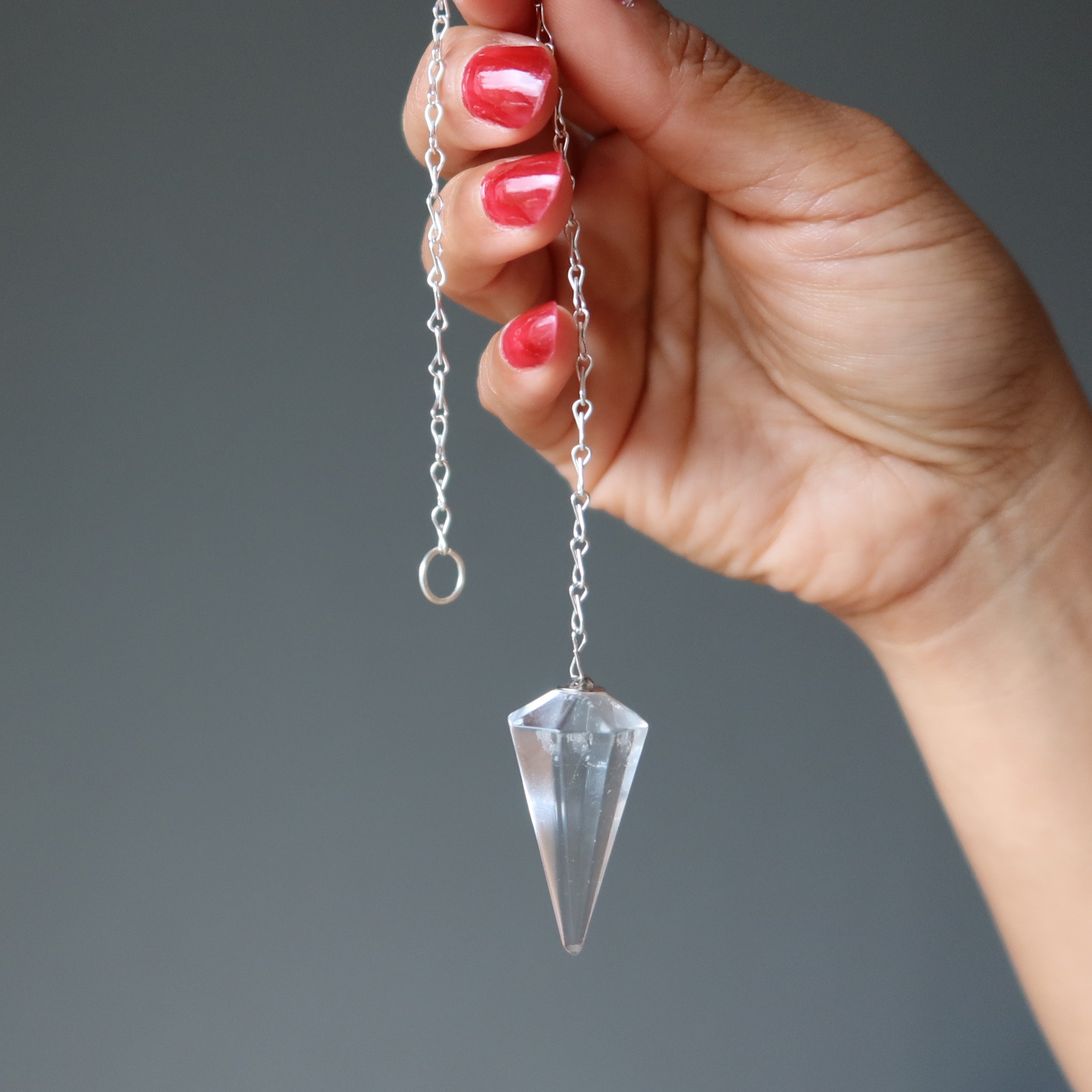 Clear Quartz Pendulum Spiritual Divination Crystal