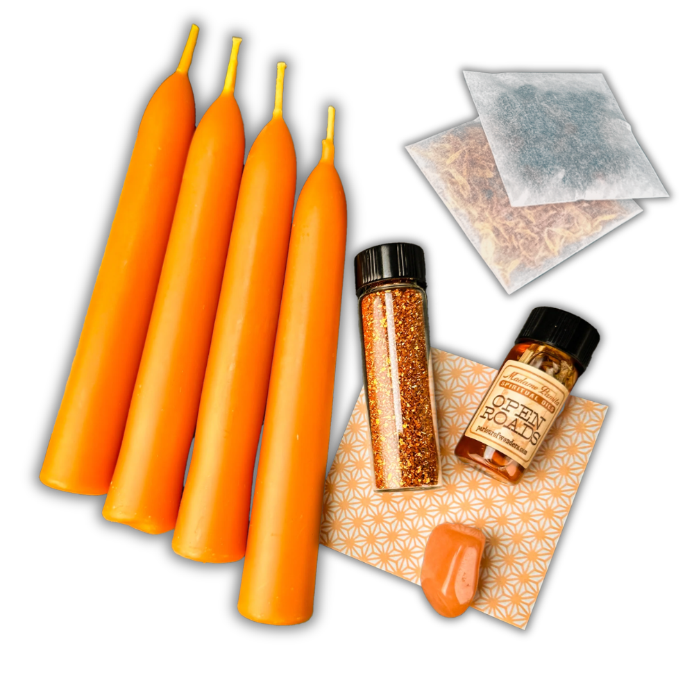 Road Opener Candle Spell Kit Booster Pack