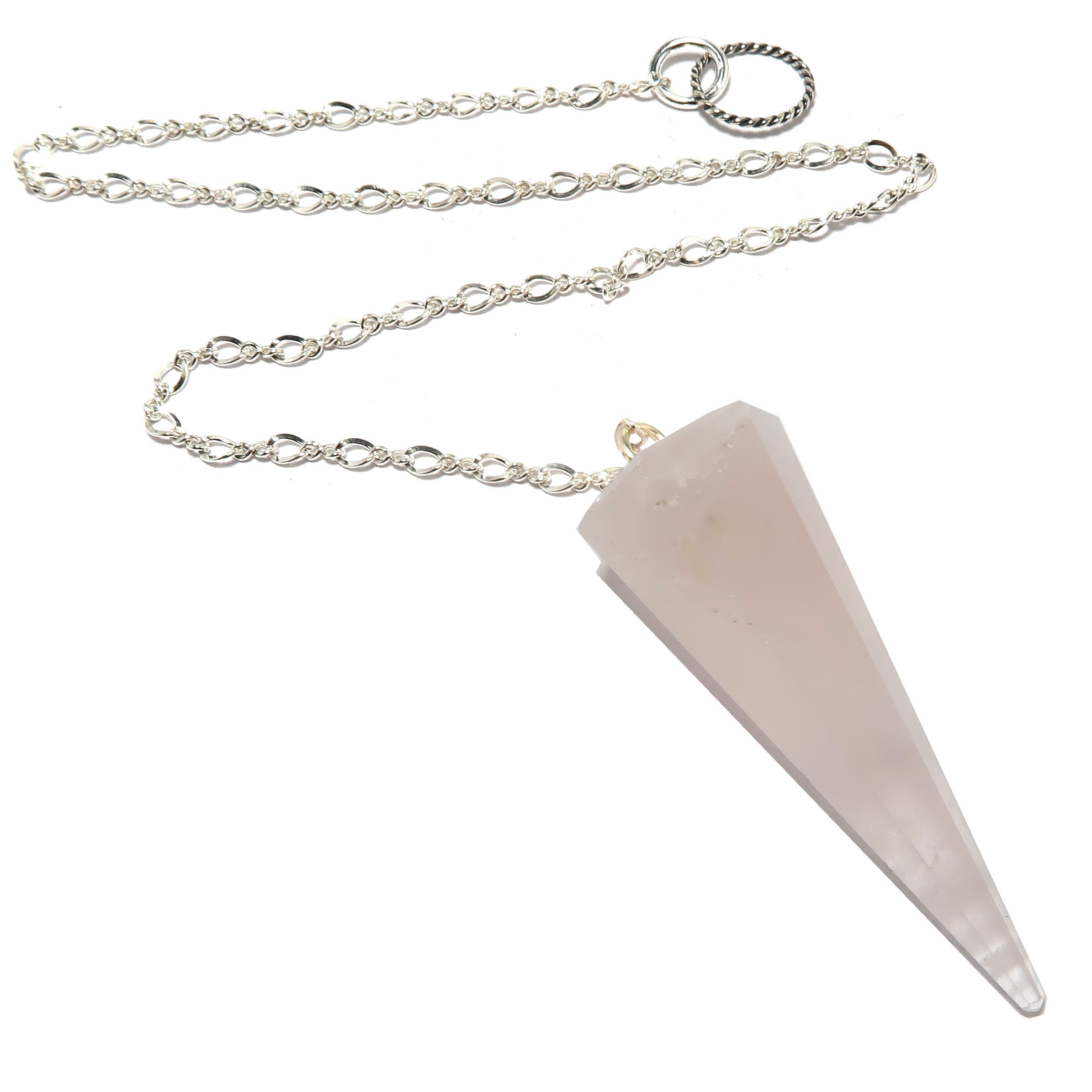 Rose Quartz Pendulum Love of Truth Sterling Silver