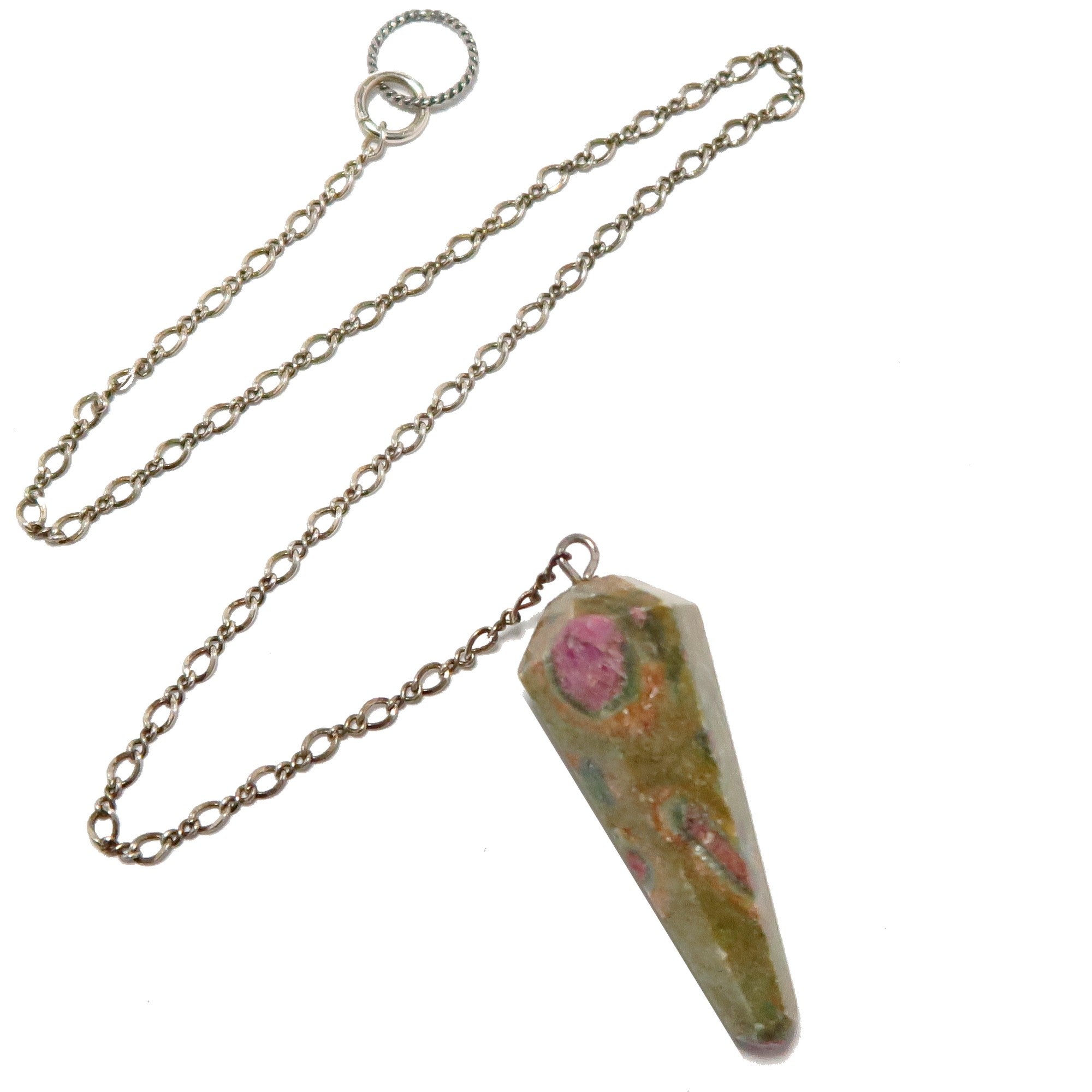 Ruby Fuchsite Pendulum Inner Truth Sterling Silver