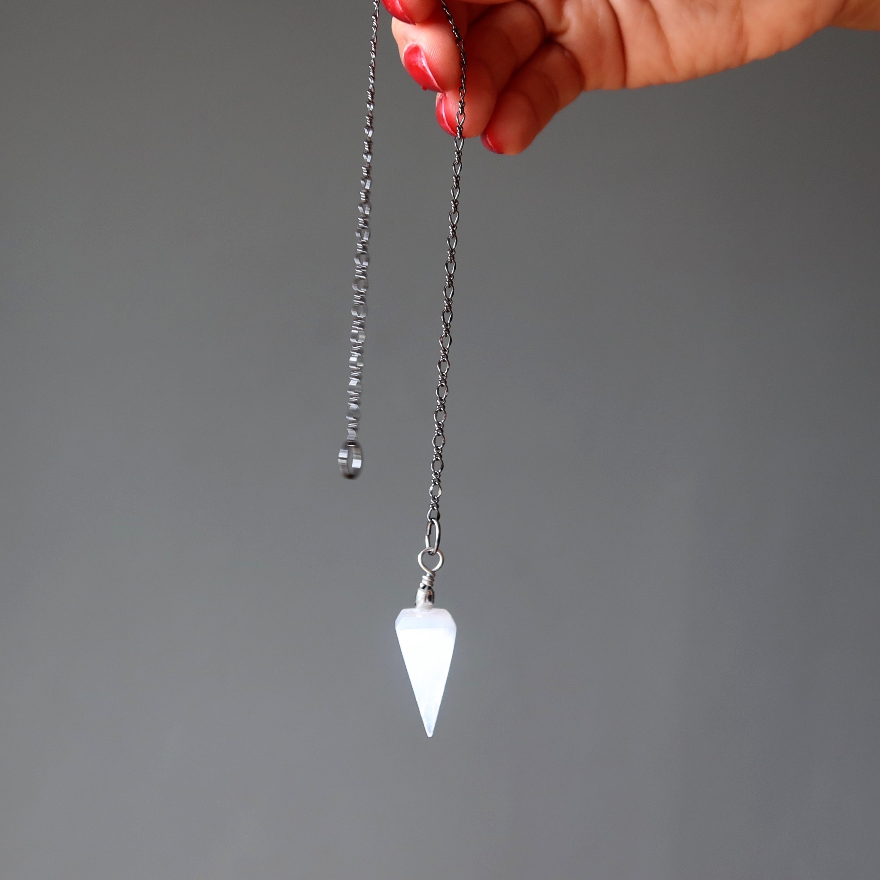 Selenite Pendulum Celestial White Destiny Stone