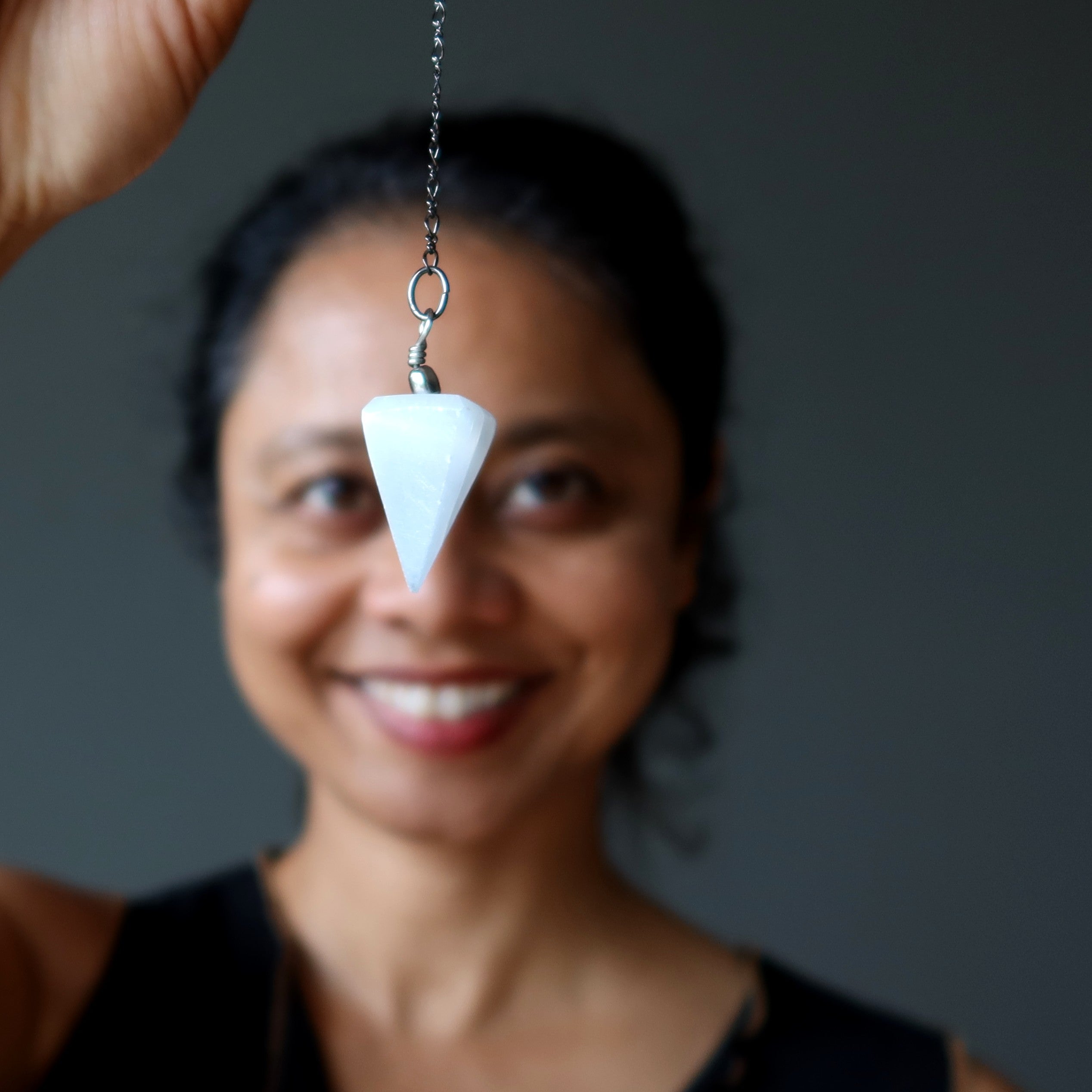 Selenite Pendulum Celestial White Destiny Stone