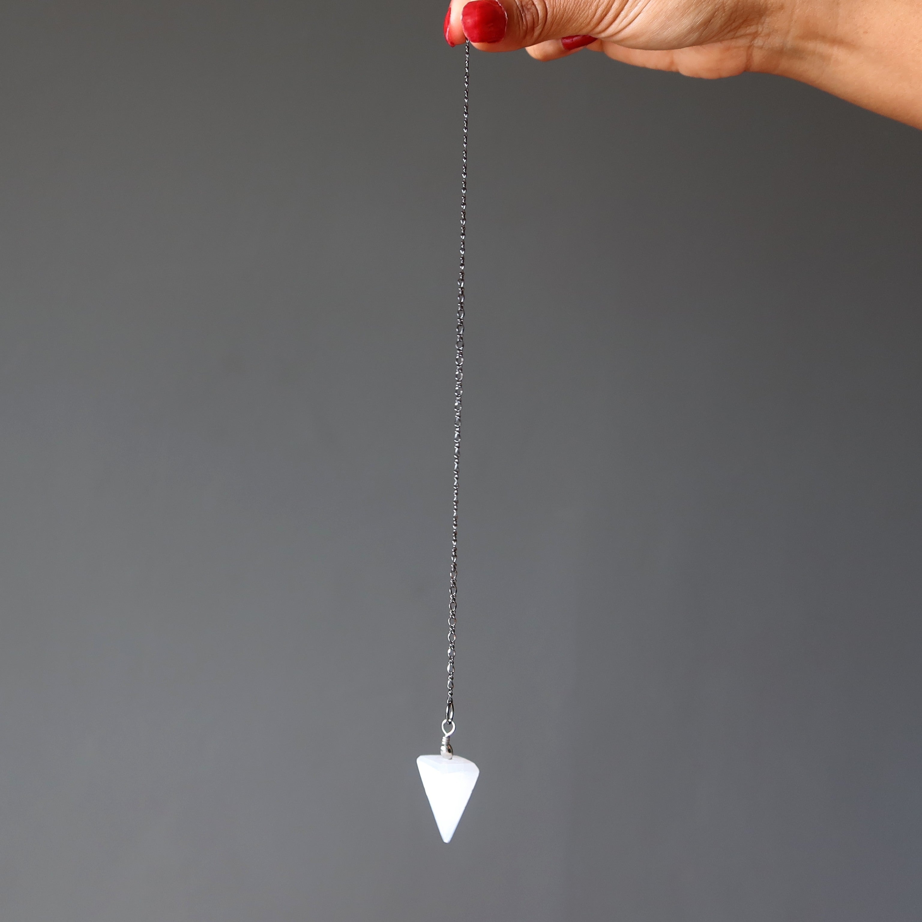Selenite Pendulum Celestial White Destiny Stone