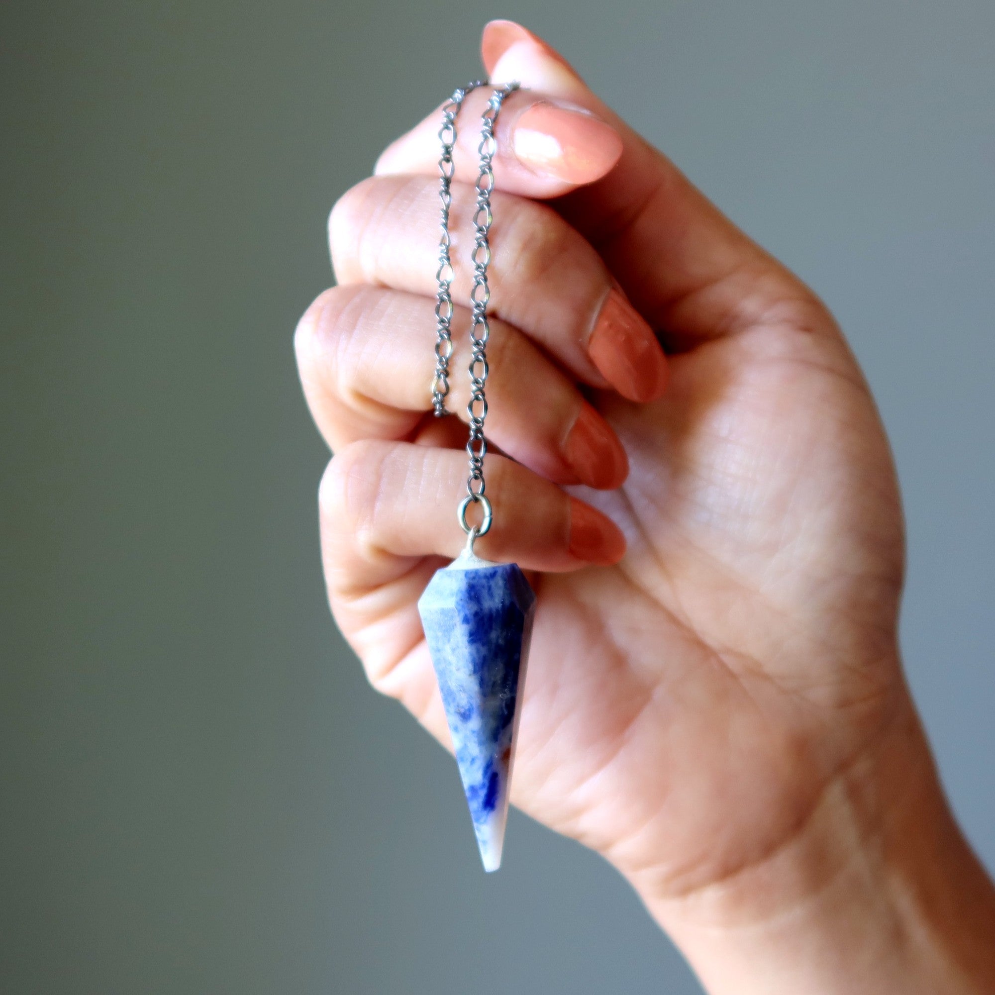 Sodalite Pendulum Whirlpool Chakra Energy