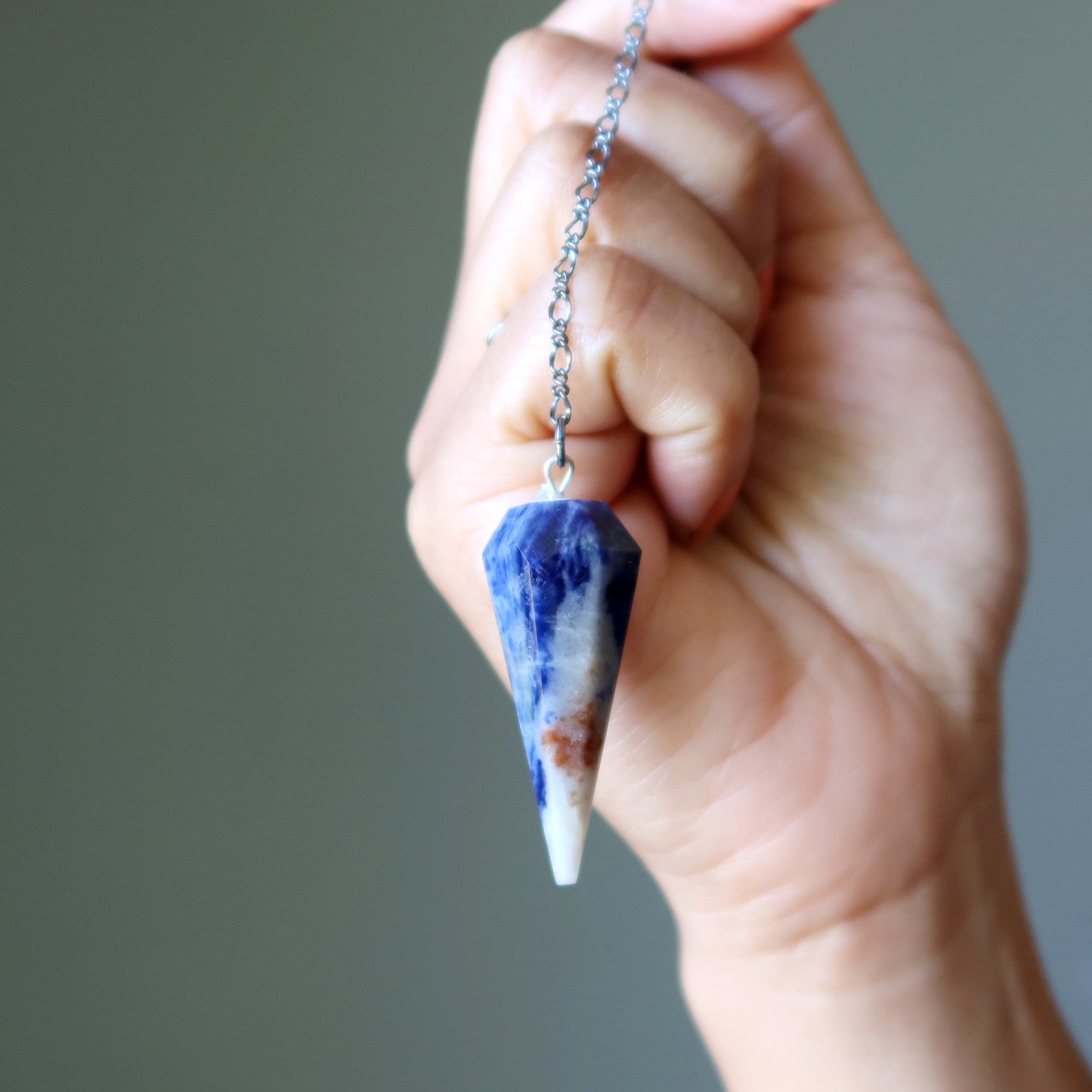 Sodalite Pendulum Whirlpool Chakra Energy