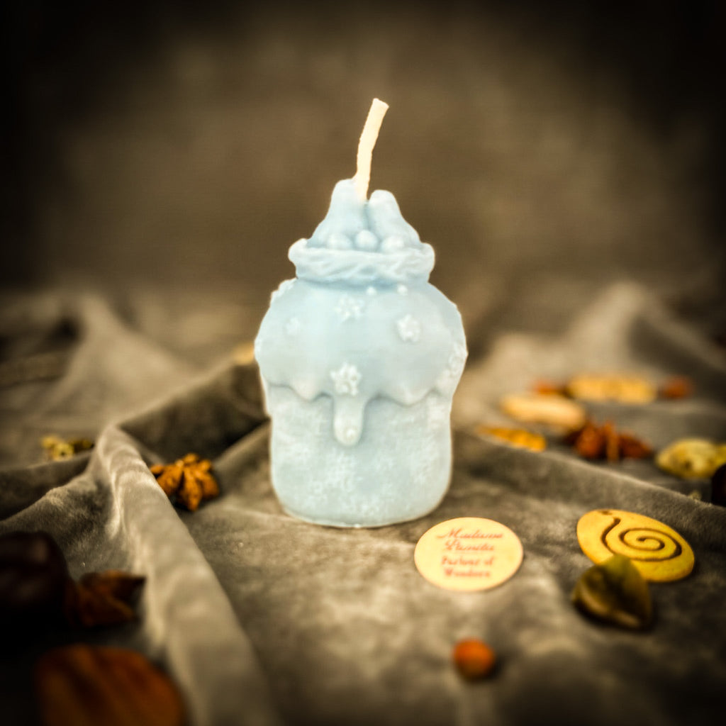 Beeswax Spring Bird Nest Paska Spell Candle - New Beginnings, Home & Nurturing