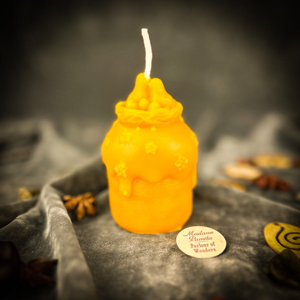 Beeswax Spring Bird Nest Paska Spell Candle - New Beginnings, Home & Nurturing