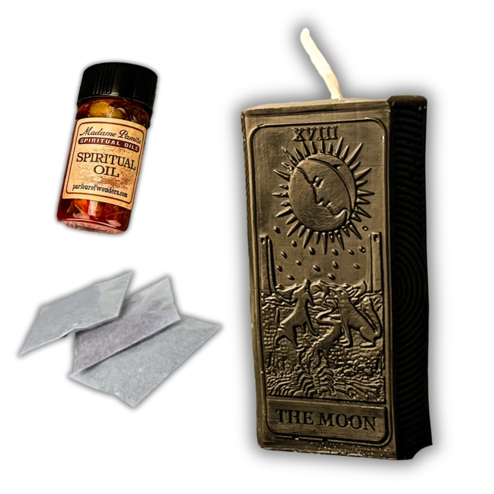 The Moon Tarot Card Candle Spell Kit