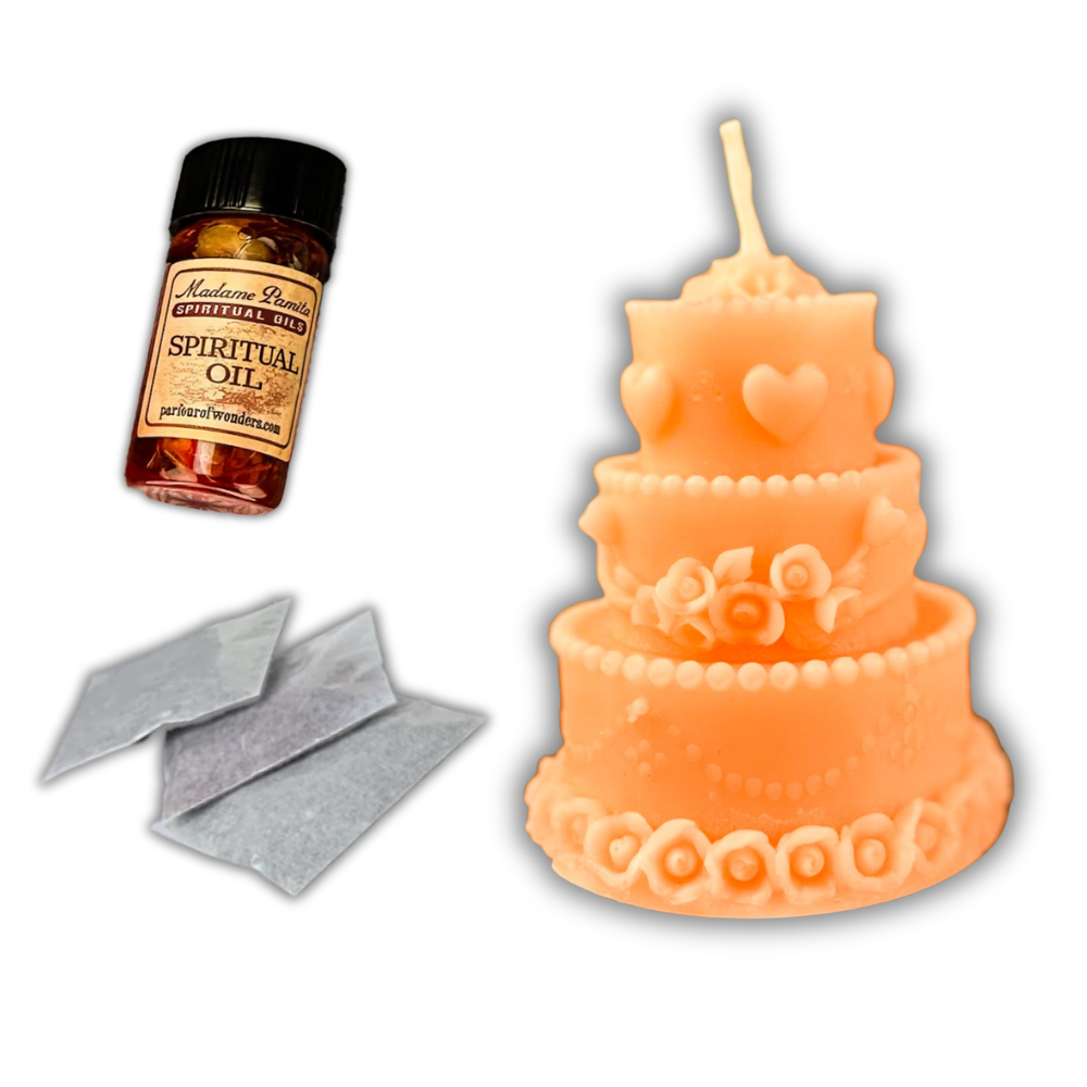 Wedding Cake Candle Spell Kit - Devotion & Commitment Magic