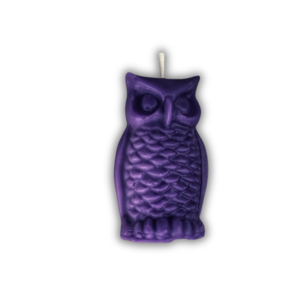 Beeswax Wise Owl Spell Candle